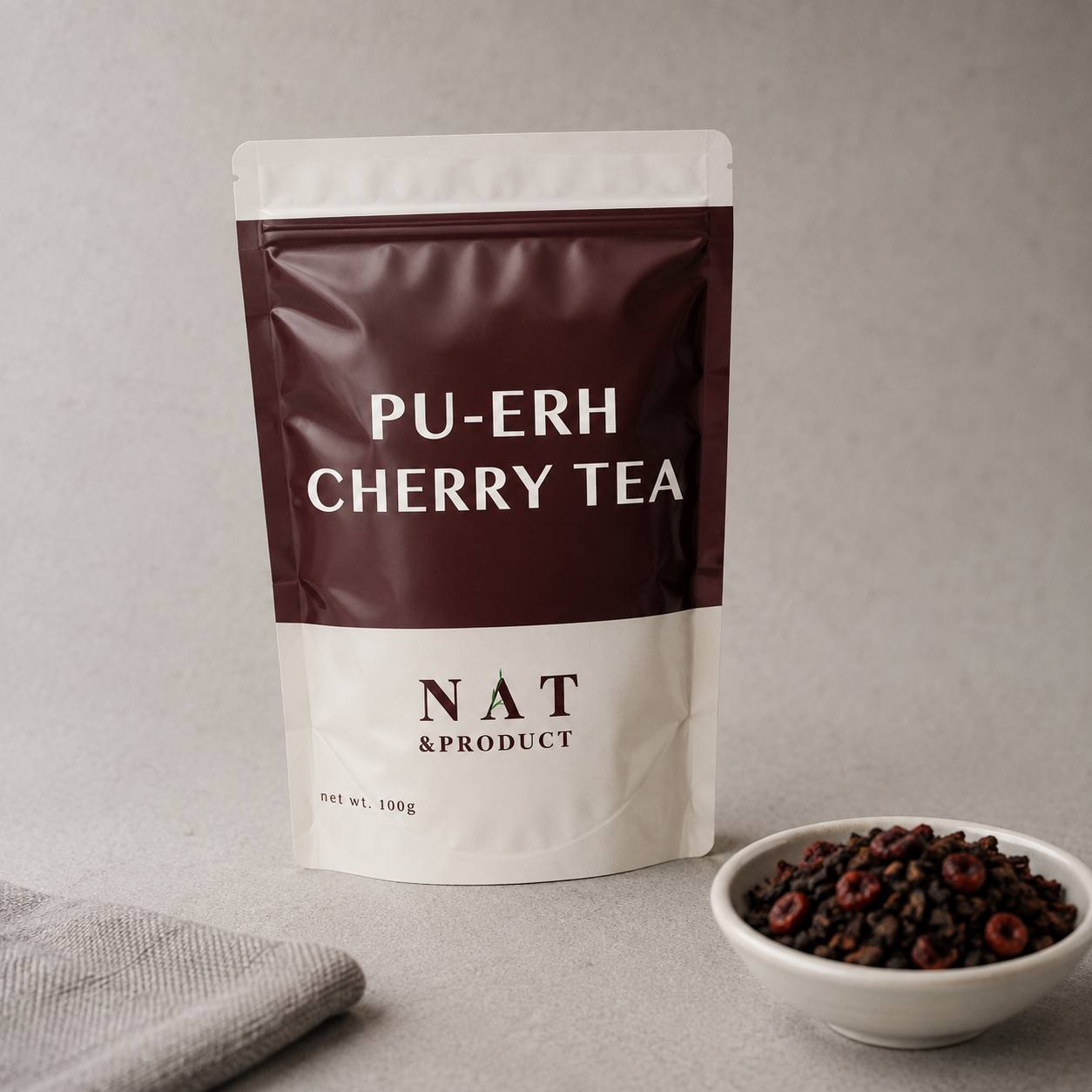 Shou Pu-erh with cherry - Image 2